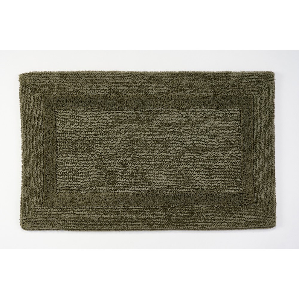 Reversible Bath Mat 275 by Designer Abyss & Habidecor in Khaki Green